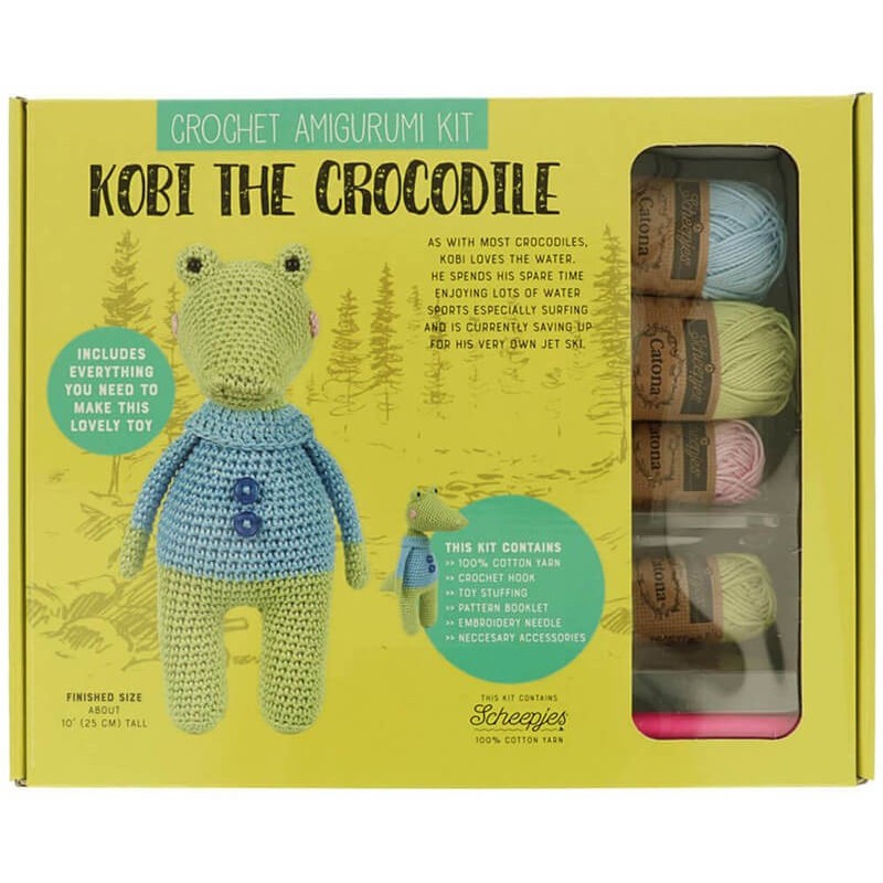 Kit Amigurumi Cocodrilito Kobi