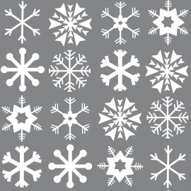 Tela de Felpa Katia - Xmas Snowflakes