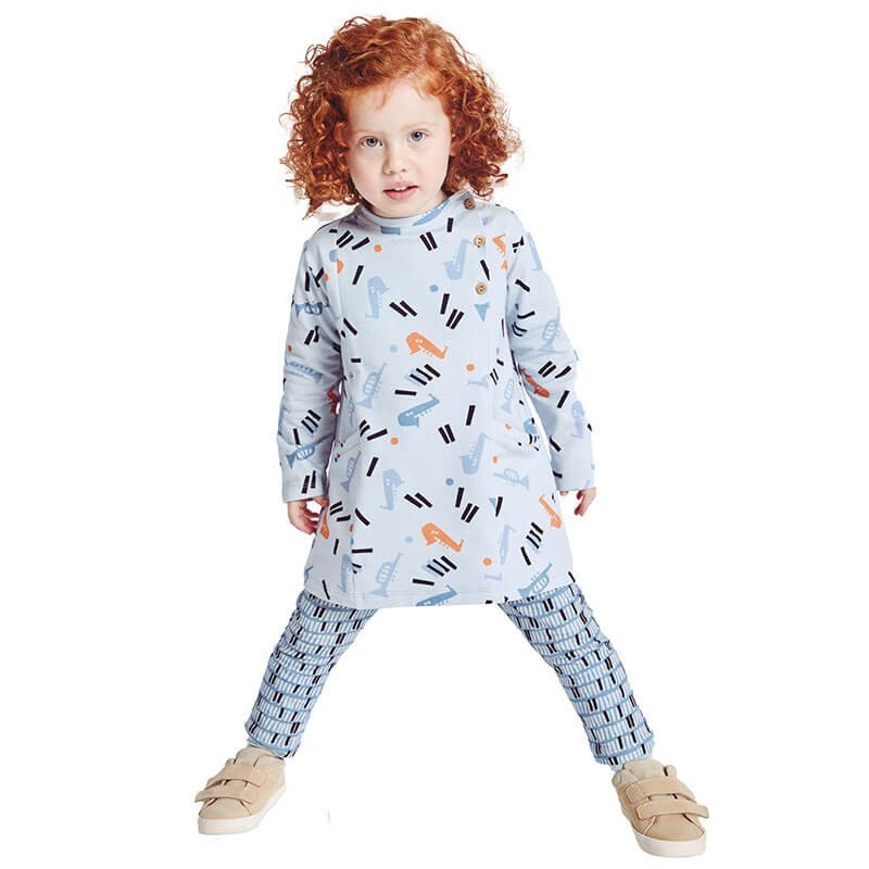 Patron Katia - Vestido felpa y leggings Patron Katia - Vestido felpa y leggings