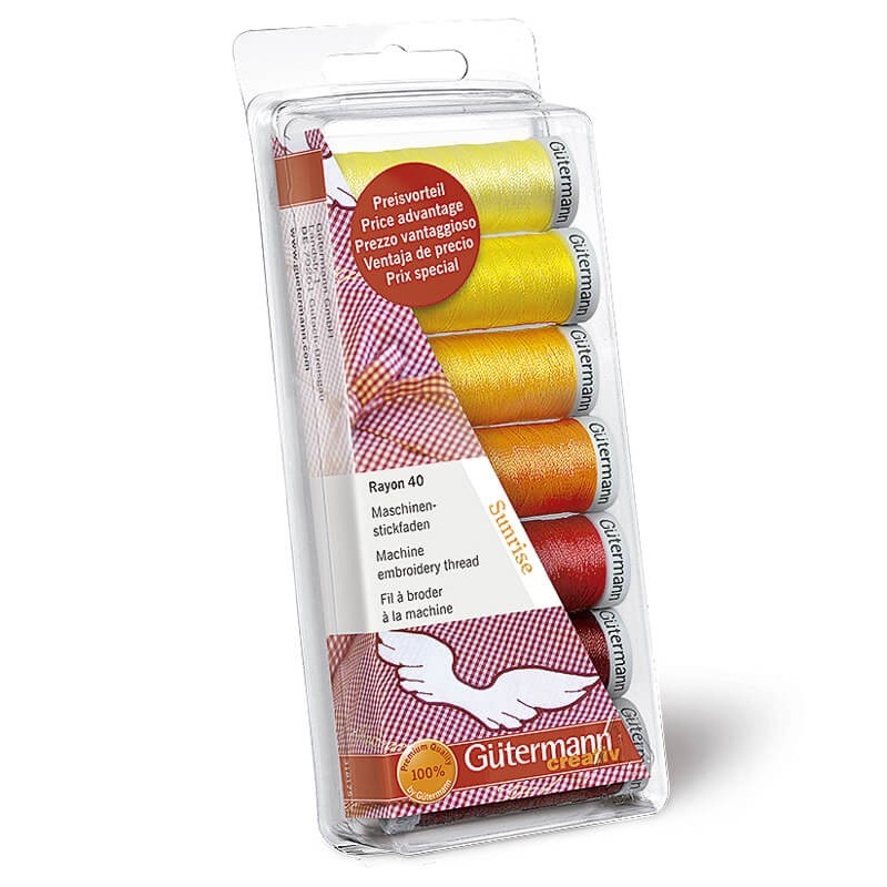 Set de Hilos Rayon 40 - Gutermann Set de Hilos Rayon 40 - Gutermann