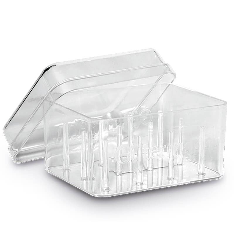 Cn /_ Colores Transparente Hilo de Coser Bobina Canilla Caja Guardar Organizador