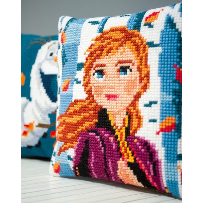 Kit Cojin Punto de Cruz - Disney - Frozen 2 - Anna - Vervaco