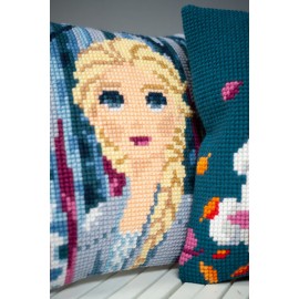 Kit Cojin Punto de Cruz - Disney - Frozen 2 - Elsa - Vervaco