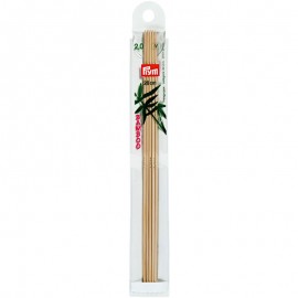 Agujas de doble punta Bambu 20 cm - Prym