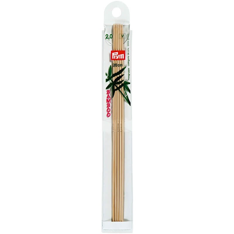 Agujas de doble punta Bambu 20 cm - Prym