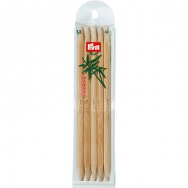 Agujas de doble punta Bambu 20 cm - Prym