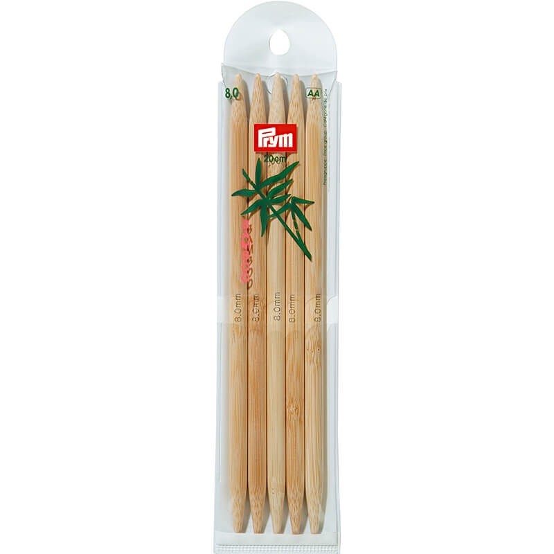 Agujas de doble punta Bambu 20 cm - Prym