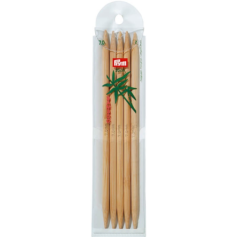 Agujas de doble punta Bambu 20 cm - Prym