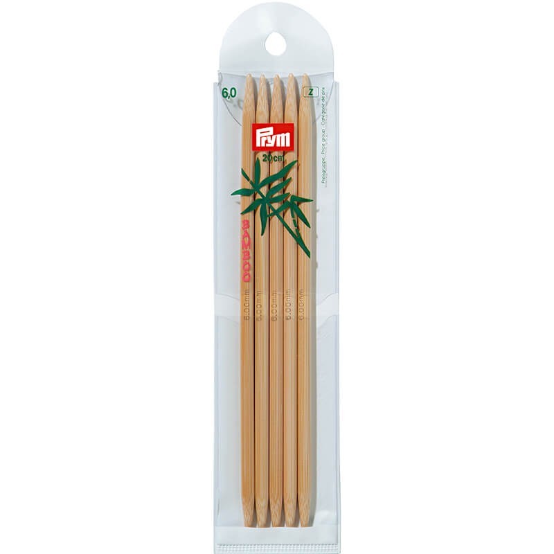 Agujas de doble punta Bambu 20 cm - Prym