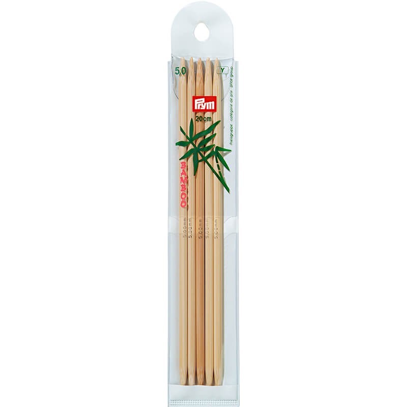 Agujas de doble punta Bambu 20 cm - Prym