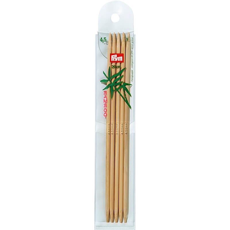 Agujas de doble punta Bambu 20 cm - Prym