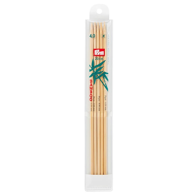 Agujas de doble punta Bambu 20 cm - Prym