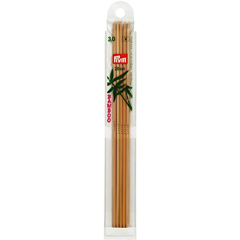 Agujas de doble punta Bambu 20 cm - Prym