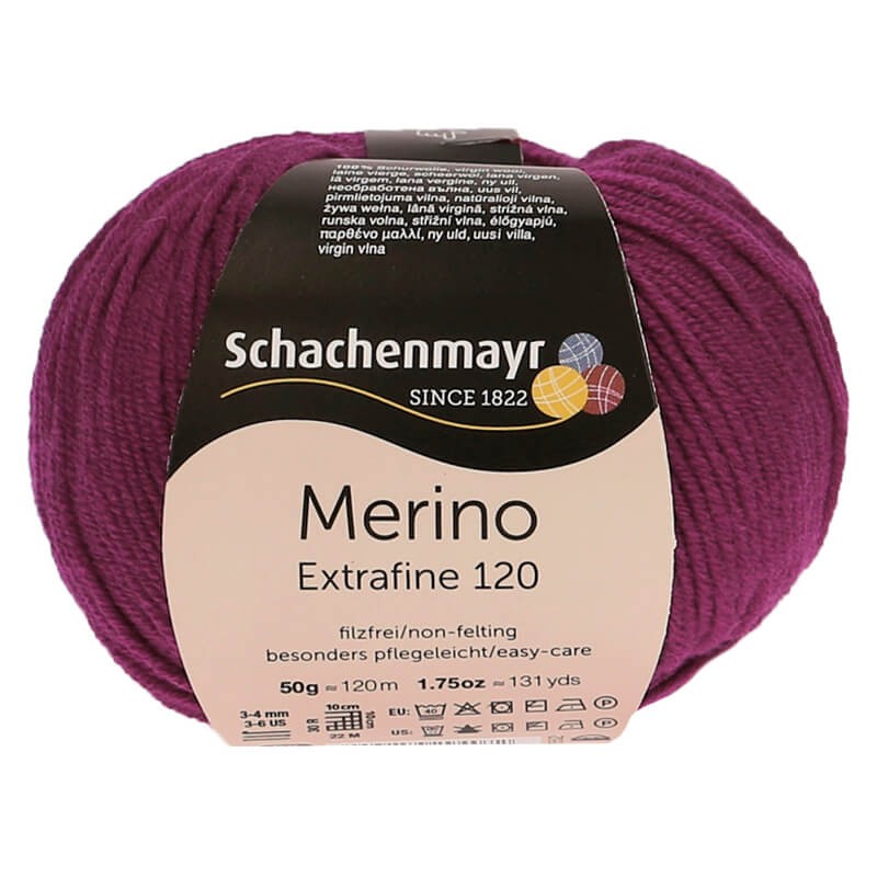 Schachenmayr Filati per Maglieria A Mano Merino Extrafine 120 Silky Soft 50G Beere Schachenmayr Filati per Maglieria A Mano Merino Extrafine 120 Silky Soft 50G Beere