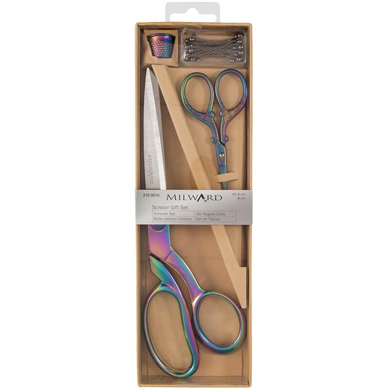 Set de Tijeras con Dedal y Alfileres - Milward Set de Tijeras con Dedal y Alfileres - Milward