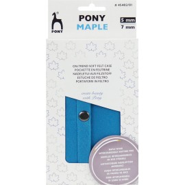 Maple interchangeable circular needles set with felt case - Pony