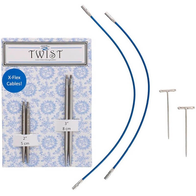 Agujas Circulares ChiaoGoo Twist Lace Short Pack 5+8 cm