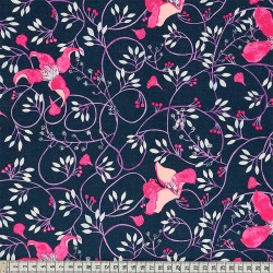 Cotton Fabric - Fuchsia -...
