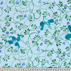Cotton Fabric - Blue - Dee...