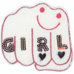 Iron-on Patch - Girl White