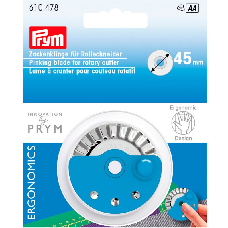 Serrated Spare Blade for Rotary Cutter Prym, 45mm