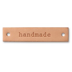 Leather tag "Handmade" - Prym