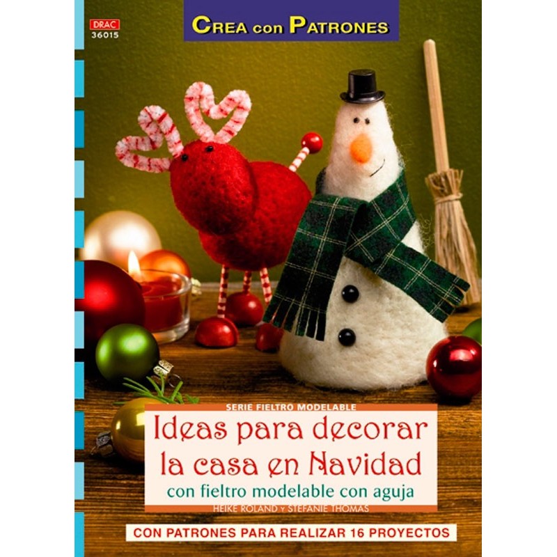 Ideas para decorar la casa en Navidad con fieltro modelable con aguja - Las  Tijeras Mágicas