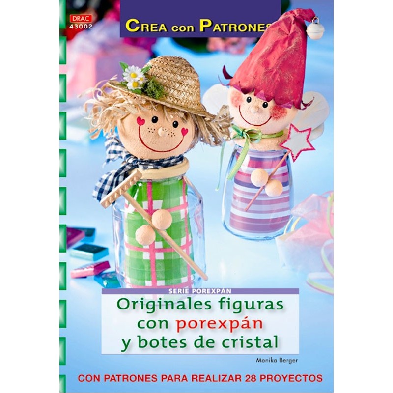Originales figuras con porexpán y botes de cristal Originales figuras con porexpán y botes de cristal