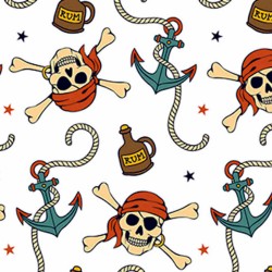 Cotton Fabric – Pirate Skull