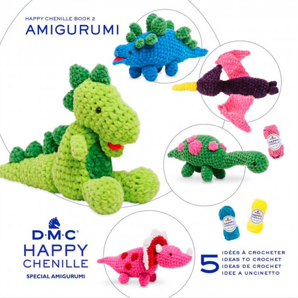 Patrón DMC Happy Chenille 2 - Animales Fantásticos - Las Tijeras Mágicas