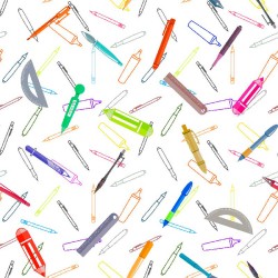 Cotton Fabric – Pens