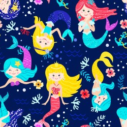 Cotton Fabric – Mermaids