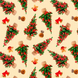 Cotton Fabric – Fir Trees