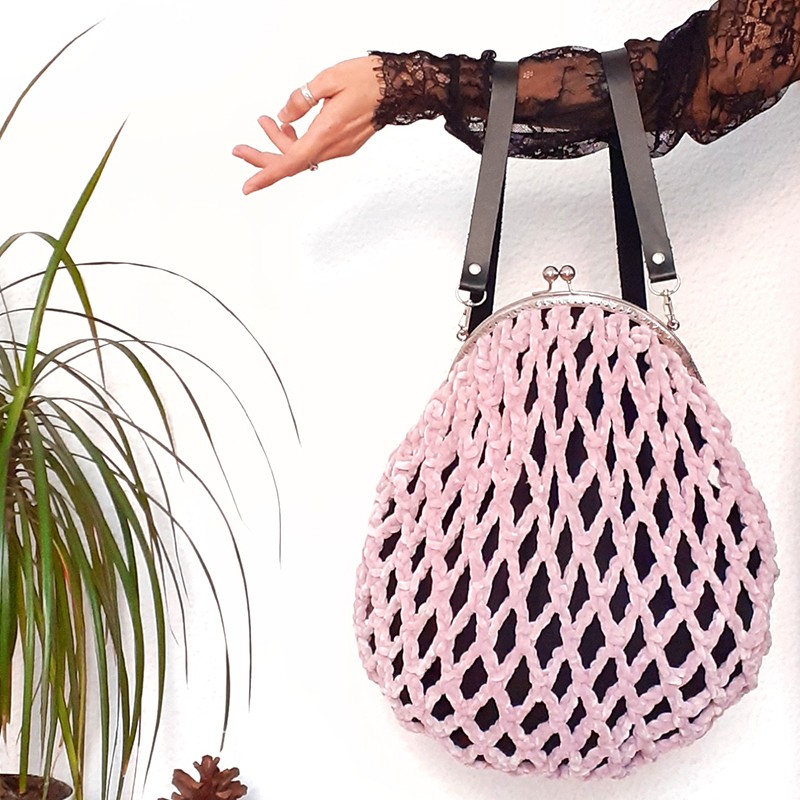 Kit de ganchillo Mochila de invierno Mochimeme Terciopelo