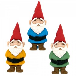 Garden Gnomes Buttons -...