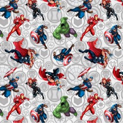 Cotton Fabric - Marvel -...