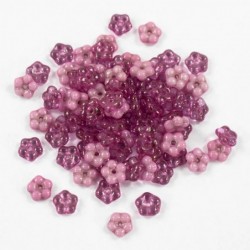 Flower-shaped beads 5 mm -...