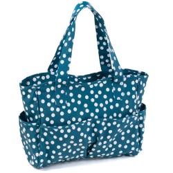 Craft Bag - Teal Spot