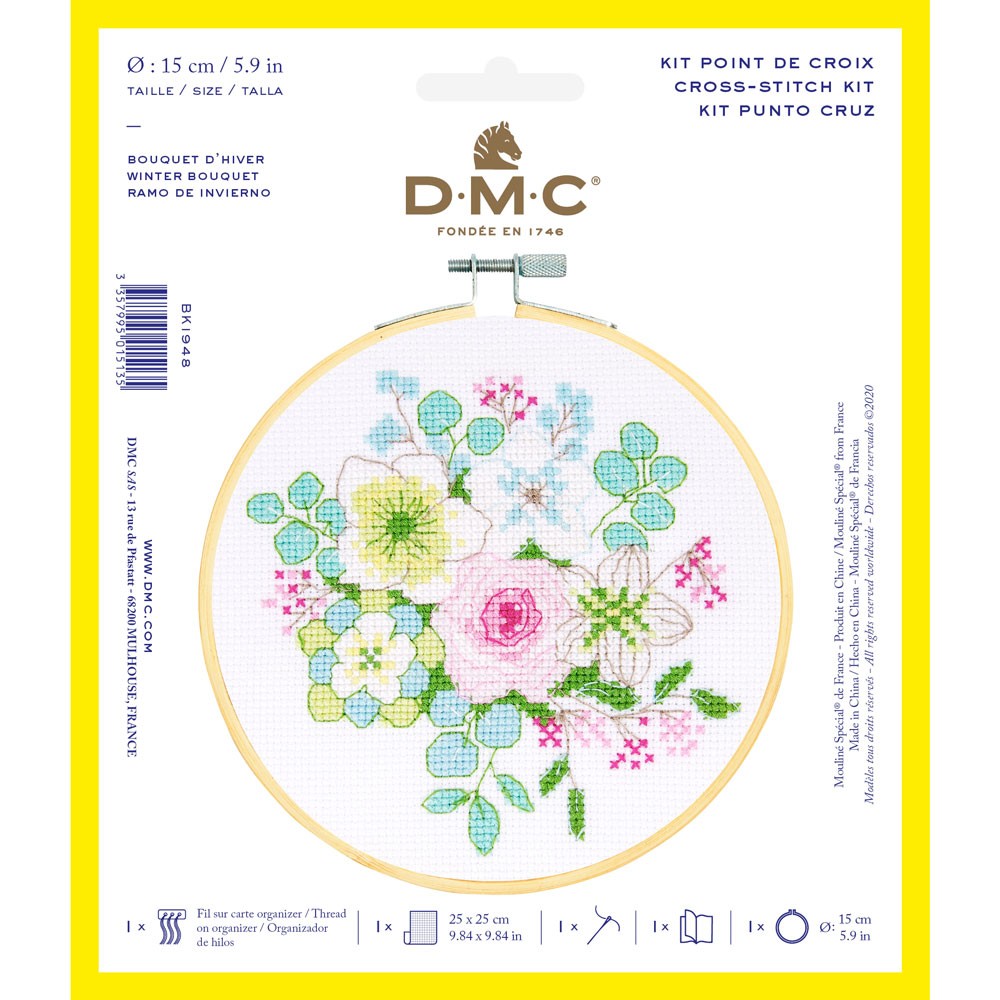 DMC Counted Cross Stitch Kit - Winter Bouquet DMC Counted Cross Stitch Kit - Winter Bouquet