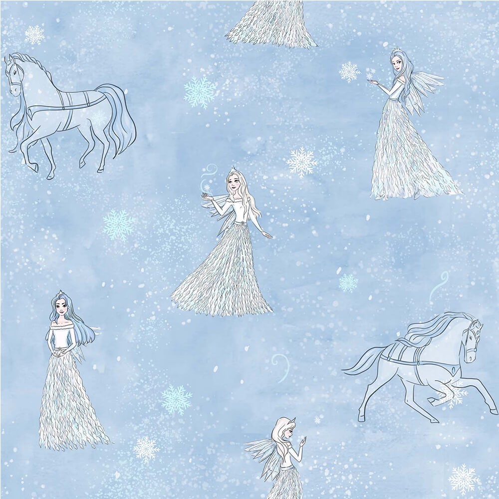Katia Poplin Fabric – Snow Queen - Las Tijeras Mágicas