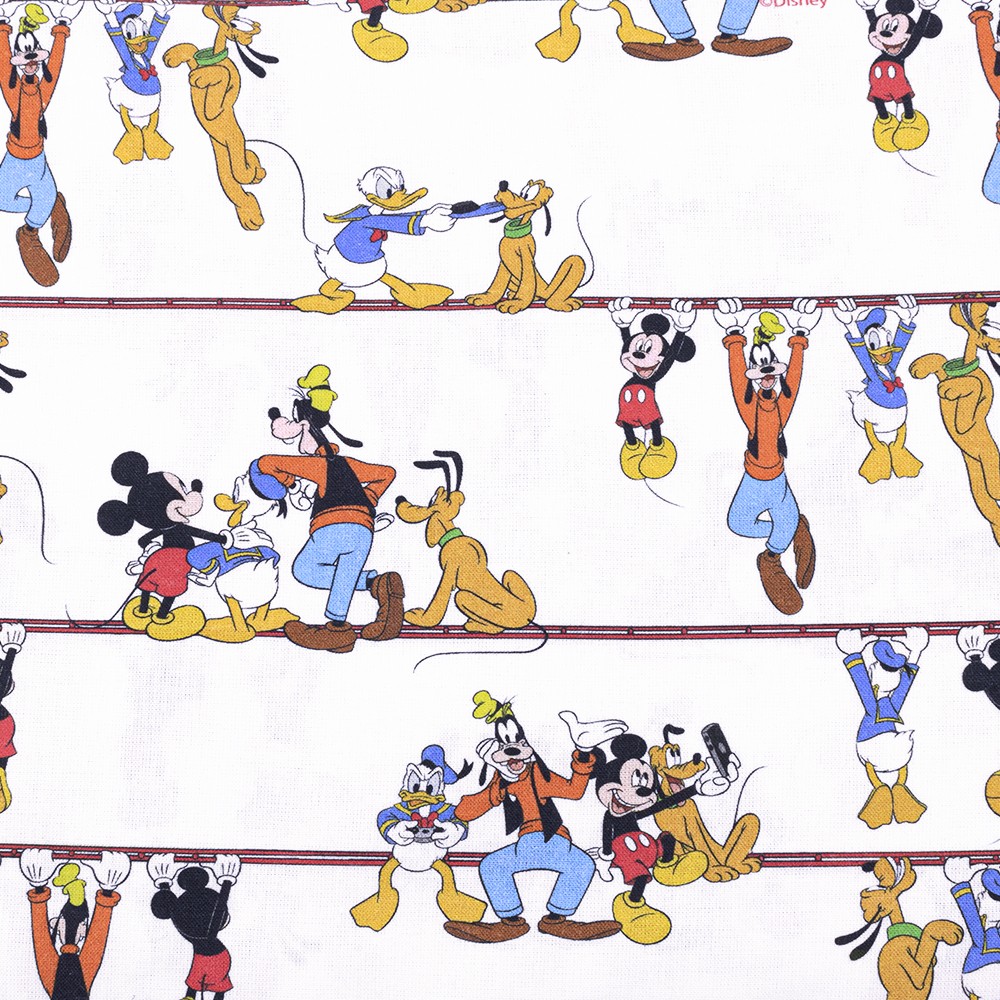 Tela de Algodón - Mickey y sus Amigos - Juegos - Las Tijeras Mágicas