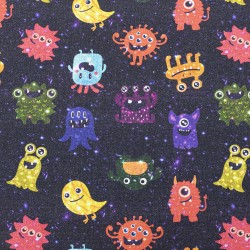 Cotton Fabric – Space Monsters