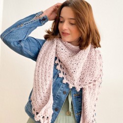 Crochet kit - Shawl Meiga -...