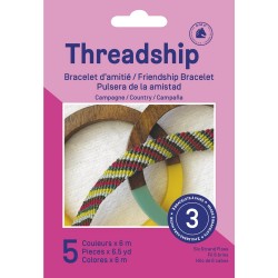 Kit Threadship 'DMC' Bracelet d'amitié 36 Couleurs pastels - La