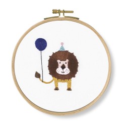 Embroidery Kit - Roar! Lion...