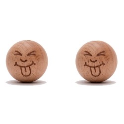 Smiley Wooden Beads for...