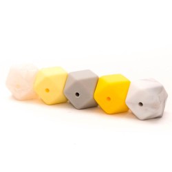 Silicone Hexagonal Beads...