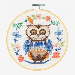 Cross-stitch kit - Folk Owl...