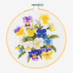 Cross-stitch kit - Violets...