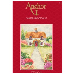 Anchor-contati Punto Croce Kit-Cottage Garden in fiore-pce593 